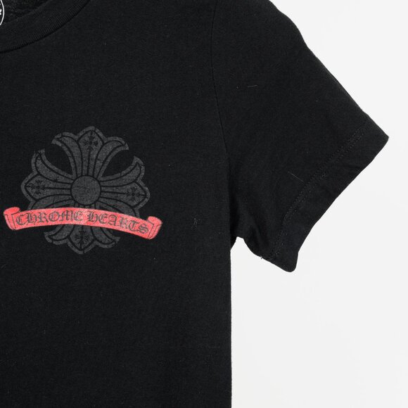Chrome Hearts Red Cross Black Logo Tee - Picture 5 of 10